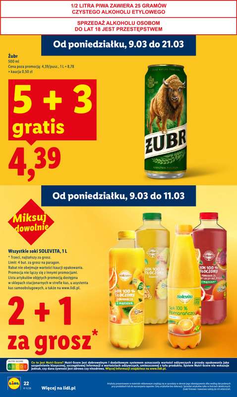 Lidl - gazetka promocyjna Oferta od poniedziałku od poniedziałku 09.03 do środy 11.03 - strona 22