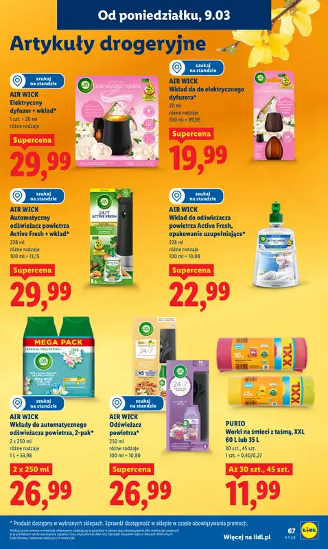 Lidl - gazetka promocyjna Oferta od poniedziałku od poniedziałku 09.03 do środy 11.03 - strona 67