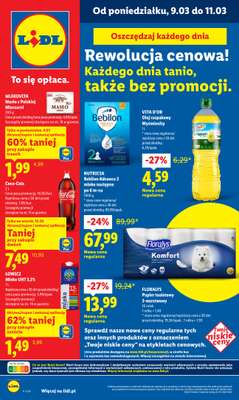 Lidl - gazetka promocyjna Oferta od poniedziałku od poniedziałku 09.03 do środy 11.03