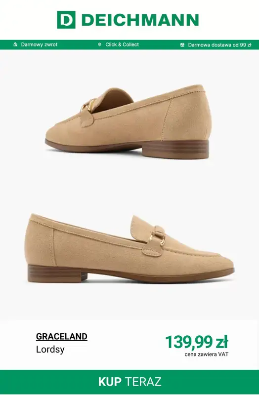 Deichmann - gazetka promocyjna Lordsy damskie od wtorku 10.03  - strona 7