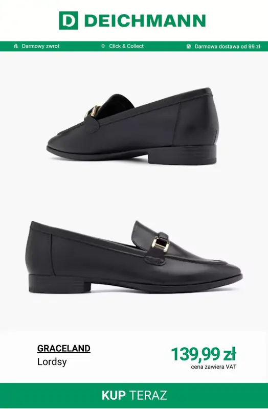 Deichmann - gazetka promocyjna Lordsy damskie od wtorku 10.03  - strona 11