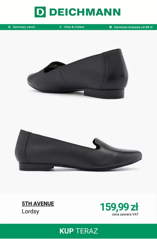 Deichmann - gazetka promocyjna Lordsy damskie od wtorku 10.03  - strona 12