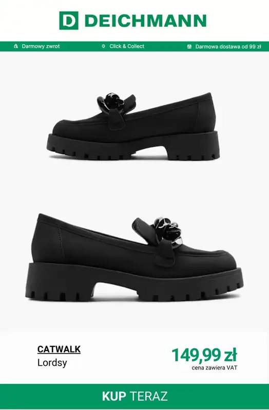 Deichmann - gazetka promocyjna Lordsy damskie od wtorku 10.03  - strona 10