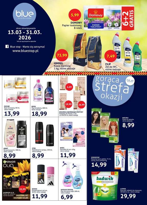 Blue Stop - gazetka promocyjna Gazetka od piątku 13.03 do wtorku 31.03