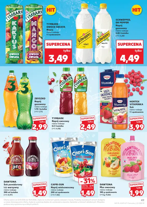 Kaufland - gazetka promocyjna Oferta Kaufland od czwartku 12.03 do środy 18.03 - strona 49