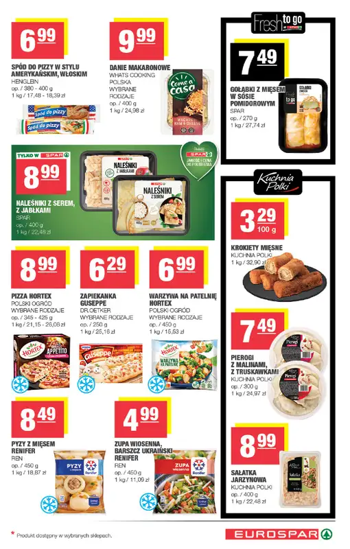 SPAR - gazetka promocyjna Gazetka Eurospar od poniedziałku 16.03 do niedzieli 22.03 - strona 9
