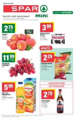 SPAR - gazetka promocyjna Gazetka Spar Mini od poniedziałku 16.03 do niedzieli 22.03
