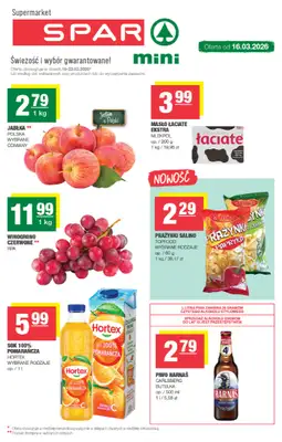 SPAR - gazetka promocyjna Gazetka Spar Mini od poniedziałku 16.03 do niedzieli 22.03