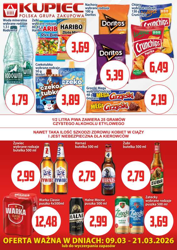 Kupiec - gazetka promocyjna Oferta plakatowa od poniedziałku 09.03 do soboty 21.03 - strona 3
