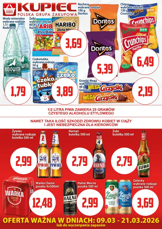 Kupiec - gazetka promocyjna Oferta plakatowa od poniedziałku 09.03 do soboty 21.03 - strona 3