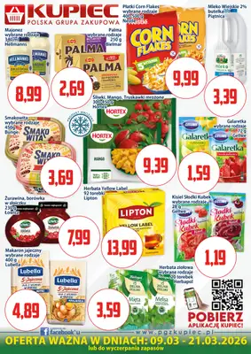 Kupiec - gazetka promocyjna Oferta plakatowa od poniedziałku 09.03 do soboty 21.03