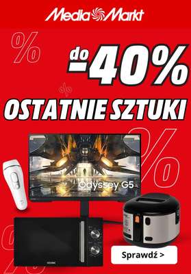 Media Markt - gazetka promocyjna Ostatnie sztuki do 40% taniej! od wtorku 10.03 do środy 18.03