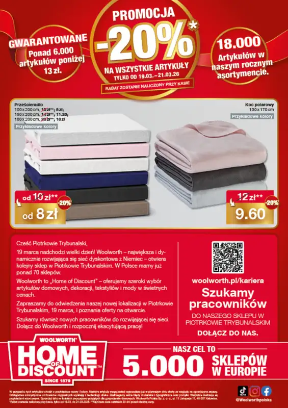 Woolworth - gazetka promocyjna WIELKIE OTWARCIE! PIOTRKÓW TRYBUNALSKI, ul. Sulejowska 49E od czwartku 19.03 do soboty 21.03 - strona 12