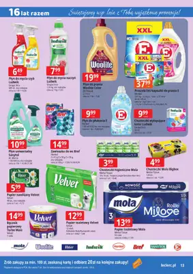 Leclerc - gazetka promocyjna Oferta Ostrołęka | 16 lat razem od poniedziałku 09.03 do soboty 14.03 - strona 13