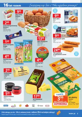 Leclerc - gazetka promocyjna Oferta Ostrołęka | 16 lat razem od poniedziałku 09.03 do soboty 14.03 - strona 5