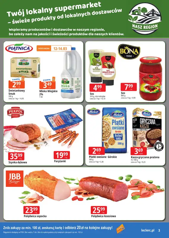 Leclerc - gazetka promocyjna Oferta Ostrołęka | 16 lat razem od poniedziałku 09.03 do soboty 14.03 - strona 3