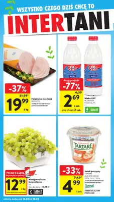 Intermarche - gazetka promocyjna Intertani start tygodnia od poniedziałku 16.03 do środy 18.03 - strona 2