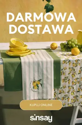 Sinsay - gazetka promocyjna Darmowa Dostawa na WSZYSTKO - zaproś wiosnę do domu! od wtorku 10.03 do środy 11.03