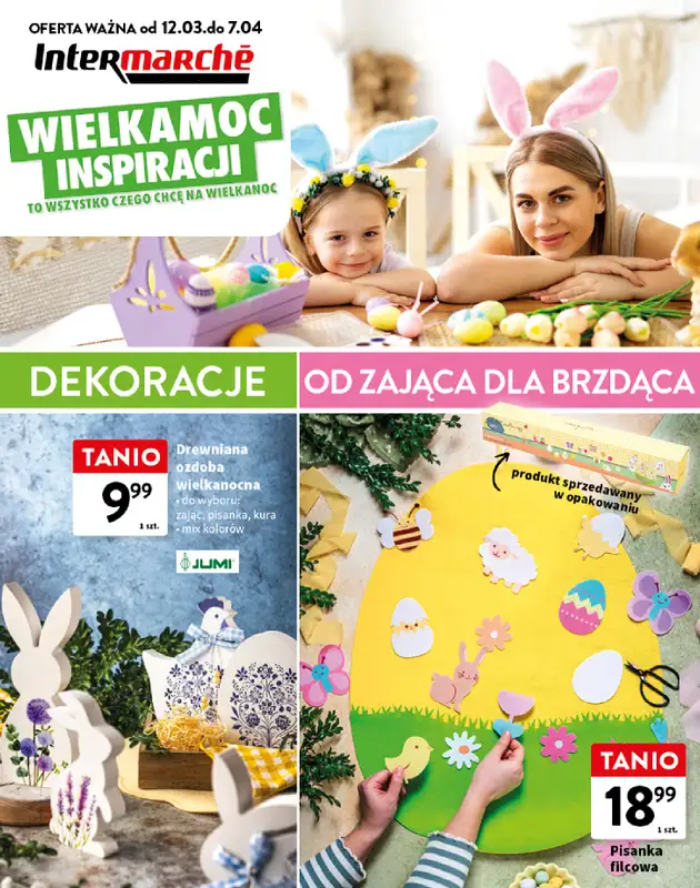 Intermarche - gazetka promocyjna Katalog Wielkamoc Inspiracji od czwartku 12.03 do wtorku 07.04