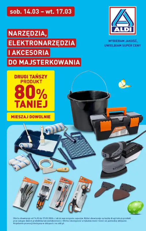 Aldi - gazetka promocyjna Narzędzia i akcesoria do majsterkowania w super cenach Aldi!  