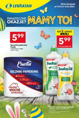 LEWIATAN - gazetka promocyjna Gazetka Śwąteczne okazje Mamy to! Bielsko-Biała od czwartku 12.03 do środy 18.03