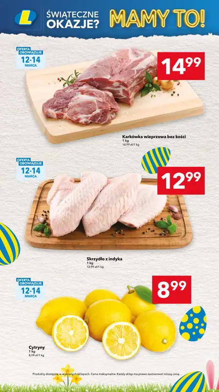 LEWIATAN - gazetka promocyjna Gazetka Śwąteczne okazje Mamy to! Górny Śląsk, Łódź od czwartku 12.03 do środy 18.03 - strona 4