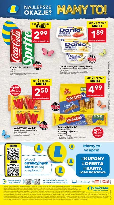 LEWIATAN - gazetka promocyjna Gazetka Śwąteczne okazje Mamy to! Górny Śląsk, Łódź od czwartku 12.03 do środy 18.03 - strona 16