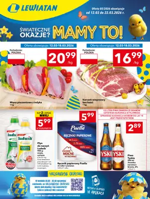 LEWIATAN - gazetka promocyjna Gazetka Śwąteczne okazje Mamy to! Kielce od czwartku 12.03 do niedzieli 22.03