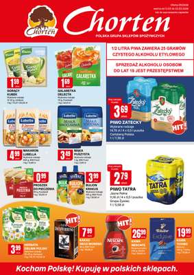 Chorten - gazetka promocyjna Gazetka Małopolska, Śląsk, Podkarpacie, Opolskie Market od czwartku 12.03 do niedzieli 22.03