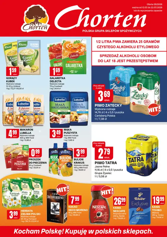 Chorten - gazetka promocyjna Gazetka Małopolska, Śląsk, Podkarpacie, Opolskie Market  