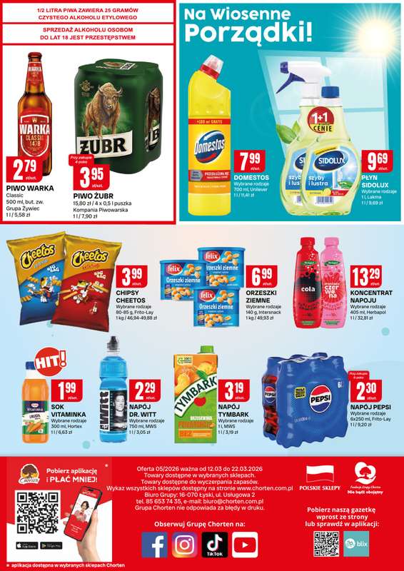 Chorten - gazetka promocyjna Gazetka Małopolska, Śląsk, Podkarpacie, Opolskie Market od czwartku 12.03 do niedzieli 22.03 - strona 4