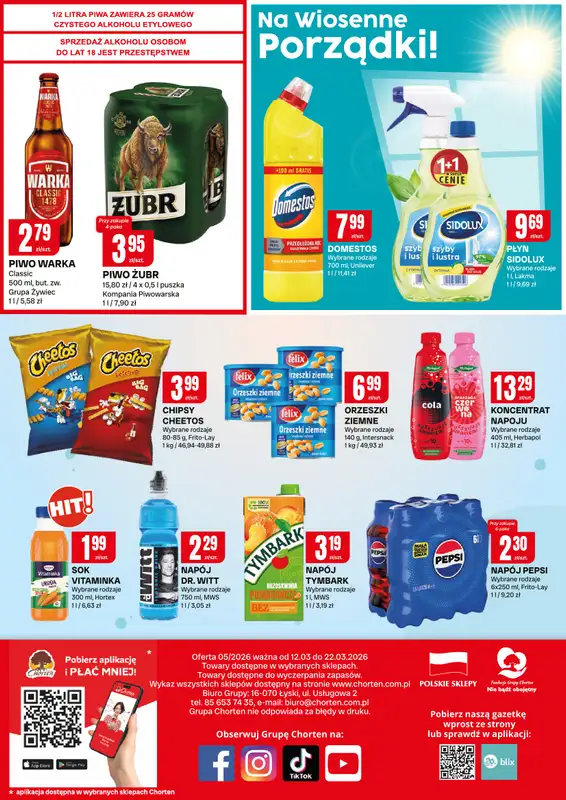 Chorten - gazetka promocyjna Gazetka Małopolska, Śląsk, Podkarpacie, Opolskie Market od czwartku 12.03 do niedzieli 22.03 - strona 4