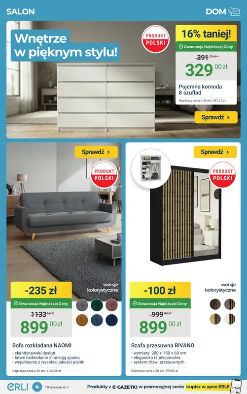 ERLI - gazetka promocyjna Urządzaj i remontuj dom taniej do -35%! od środy 11.03 do niedzieli 15.03 - strona 4
