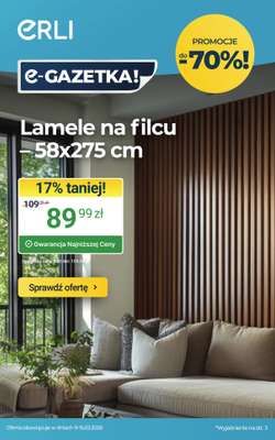 ERLI - gazetka promocyjna Urządzaj i remontuj dom taniej do -35%! od środy 11.03 do niedzieli 15.03