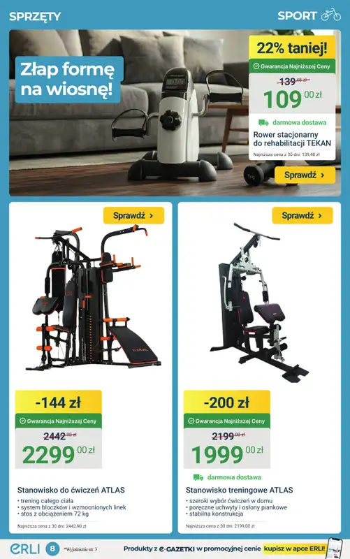 ERLI - gazetka promocyjna Urządzaj i remontuj dom taniej do -35%! od środy 11.03 do niedzieli 15.03 - strona 8
