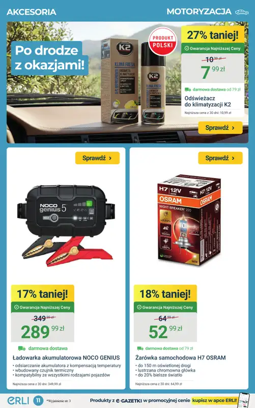 ERLI - gazetka promocyjna Urządzaj i remontuj dom taniej do -35%! od środy 11.03 do niedzieli 15.03 - strona 11