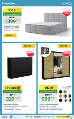 Łóżko kontynentalne tapicerowane BARO