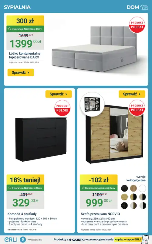 ERLI - gazetka promocyjna Urządzaj i remontuj dom taniej do -35%! od środy 11.03 do niedzieli 15.03 - strona 5
