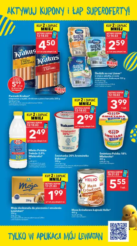 LEWIATAN - gazetka promocyjna Gazetka Śwąteczne okazje Mamy to! Kujawy od czwartku 12.03 do środy 18.03 - strona 3