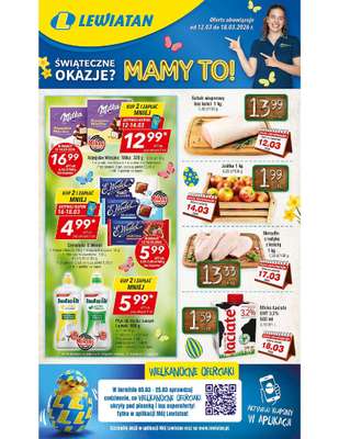 LEWIATAN - gazetka promocyjna Gazetka Śwąteczne okazje Mamy to! Małopolska od czwartku 12.03 do środy 18.03