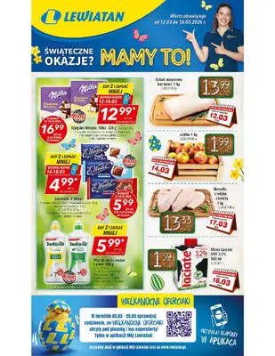 LEWIATAN - gazetka promocyjna Gazetka Śwąteczne okazje Mamy to! Małopolska od czwartku 12.03 do środy 18.03