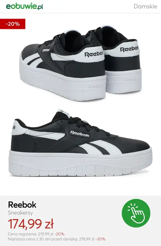 eobuwie.pl - gazetka promocyjna Reebok – promocje od wtorku 10.03  - strona 2