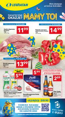 LEWIATAN - gazetka promocyjna Gazetka Śwąteczne okazje Mamy to! woj. opolskie od czwartku 12.03 do środy 18.03