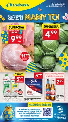 LEWIATAN - gazetka promocyjna Gazetka Śwąteczne okazje Mamy to! woj. podkarpackie od czwartku 12.03 do środy 18.03