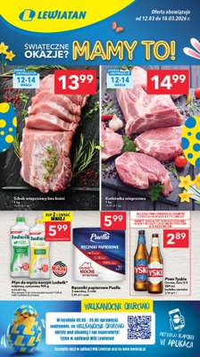 LEWIATAN - gazetka promocyjna Gazetka Śwąteczne okazje Mamy to! woj. podlaskie od czwartku 12.03 do środy 18.03