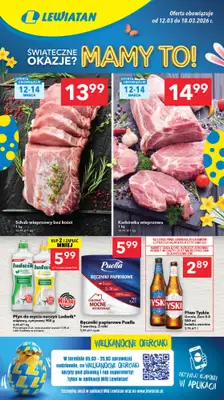 LEWIATAN - gazetka promocyjna Gazetka Śwąteczne okazje Mamy to! woj. podlaskie od czwartku 12.03 do środy 18.03