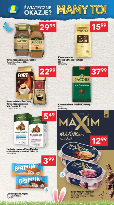 LEWIATAN - gazetka promocyjna Gazetka Śwąteczne okazje Mamy to! Północ od czwartku 12.03 do środy 18.03 - strona 12