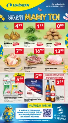 LEWIATAN - gazetka promocyjna Gazetka Śwąteczne okazje Mamy to! Suwałki od czwartku 12.03 do środy 18.03