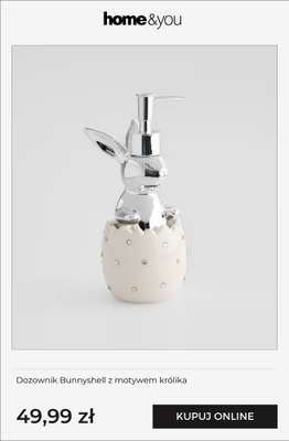 Dozownik Bunnyshell z motywem królika