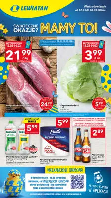 LEWIATAN - gazetka promocyjna Gazetka Śwąteczne okazje Mamy to! Wielkopolska od czwartku 12.03 do środy 18.03